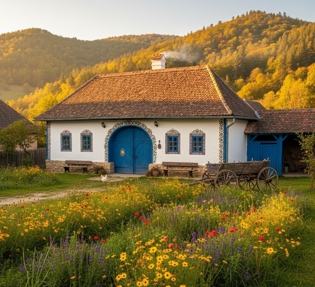 King Charles III traditional house Viscri 163 Transylvania Romania view