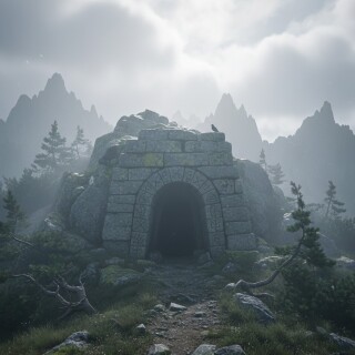 tarcu-peak-forbidden-cave-legend-artistic-representation