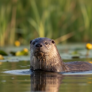 Eurasian-Otter-in-the-Danube-Delta-Vidra