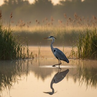 grey-heron-romania-sunrise