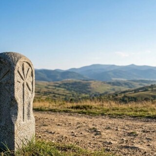 via-transilvanica-andesite-milestone-romania-landscape