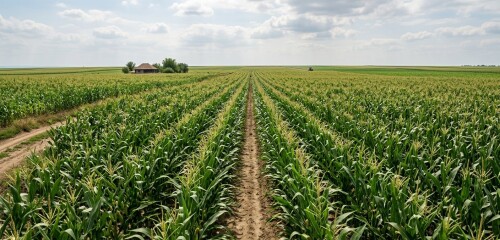 corn field baragan plain romania agriculture porumbul romanesc 2026